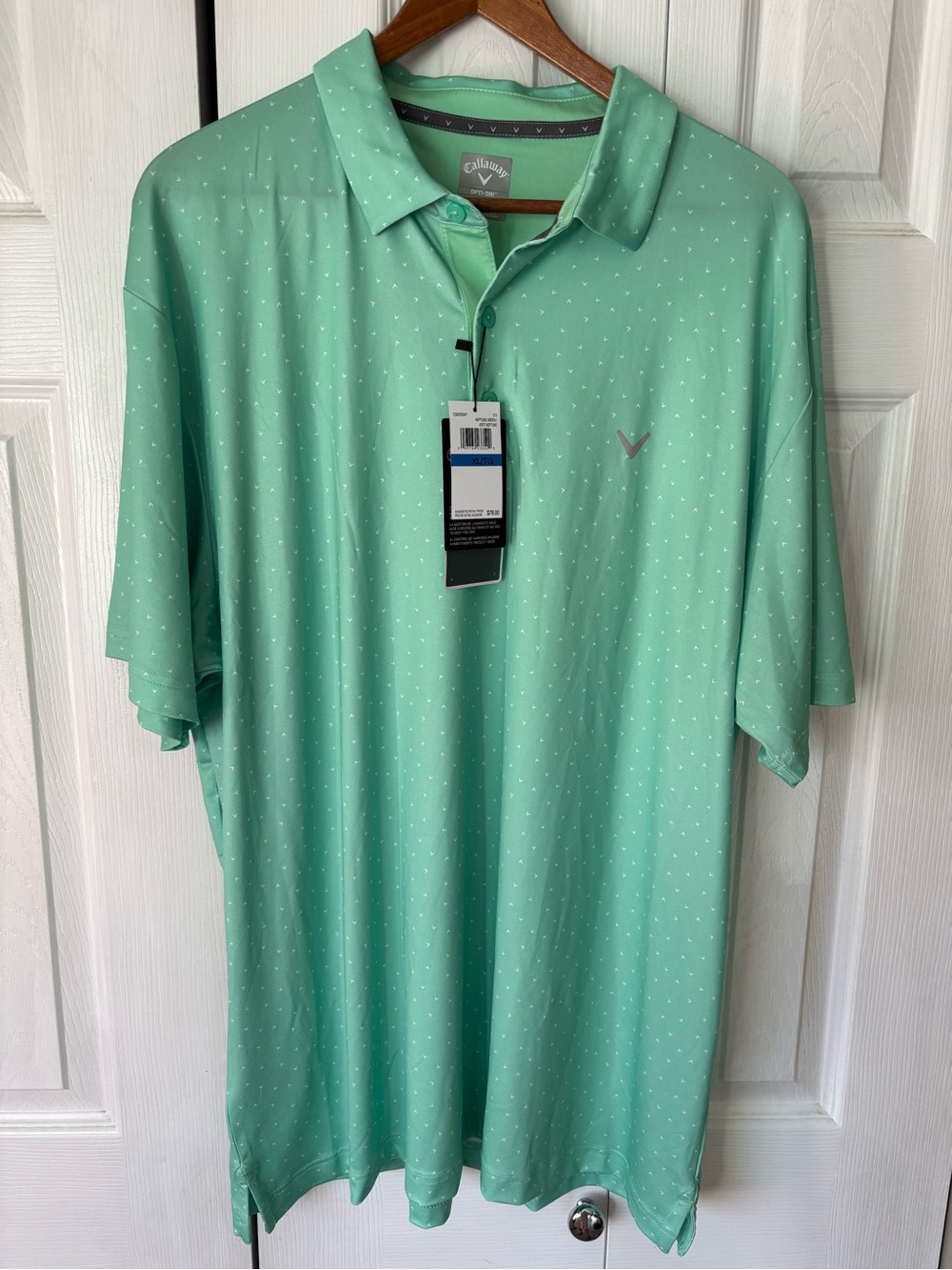 Callaway Men’s Opti-Dry Performance Short Sleeve Golf Polo Size XL